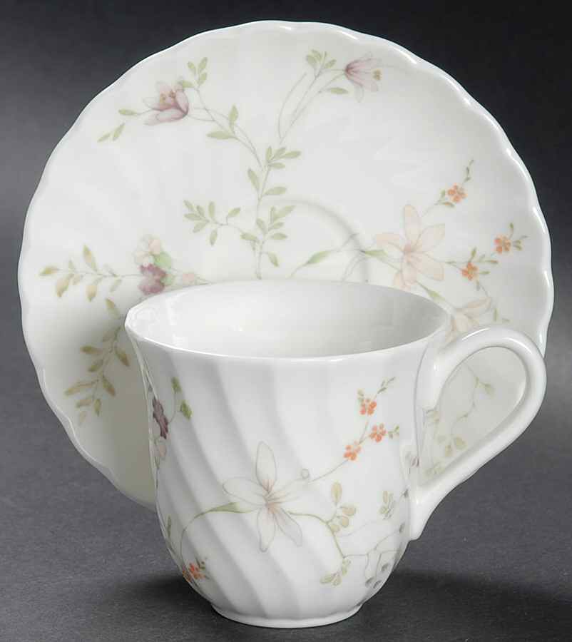 Campion Flat Demitasse Cup & Saucer Set by Wedgwood-1