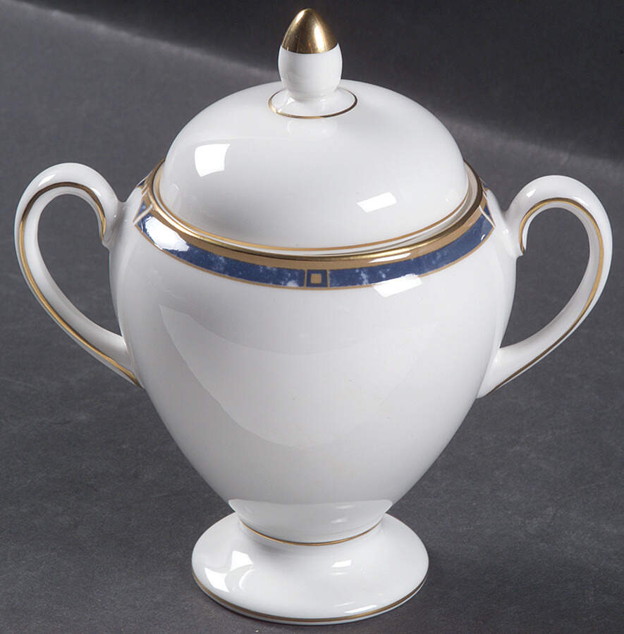 Cantata Globe Shape Sugar Bowl & Lid by Wedgwood-1