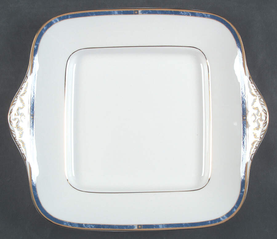 Cantata Square Handled Cake Plate by Wedgwood-1