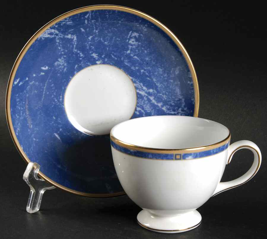 Cantata Footed Cup & Saucer Set by Wedgwood-1