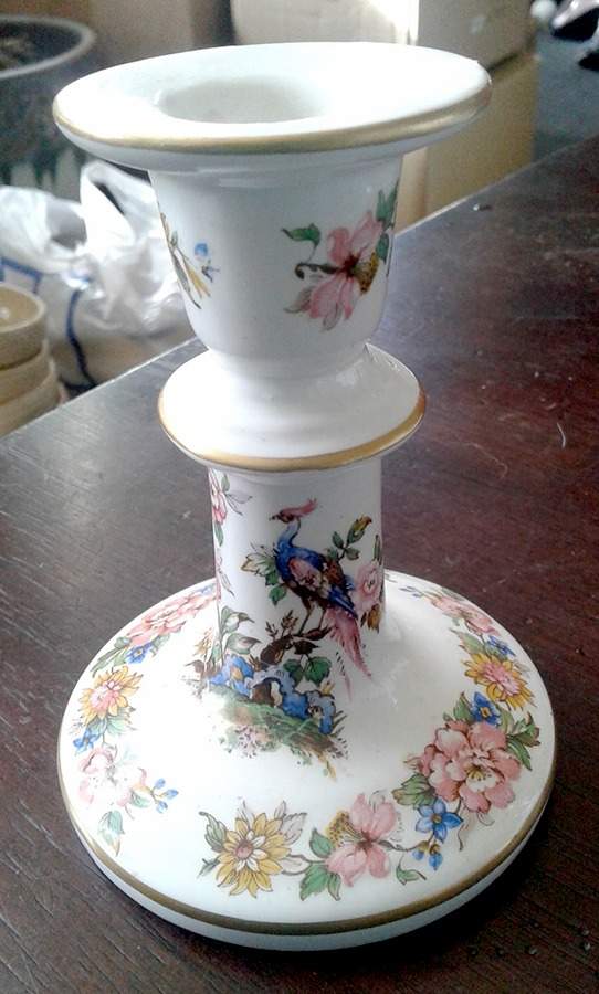 Canterbury Single Light Candlestick by Wedgwood-1