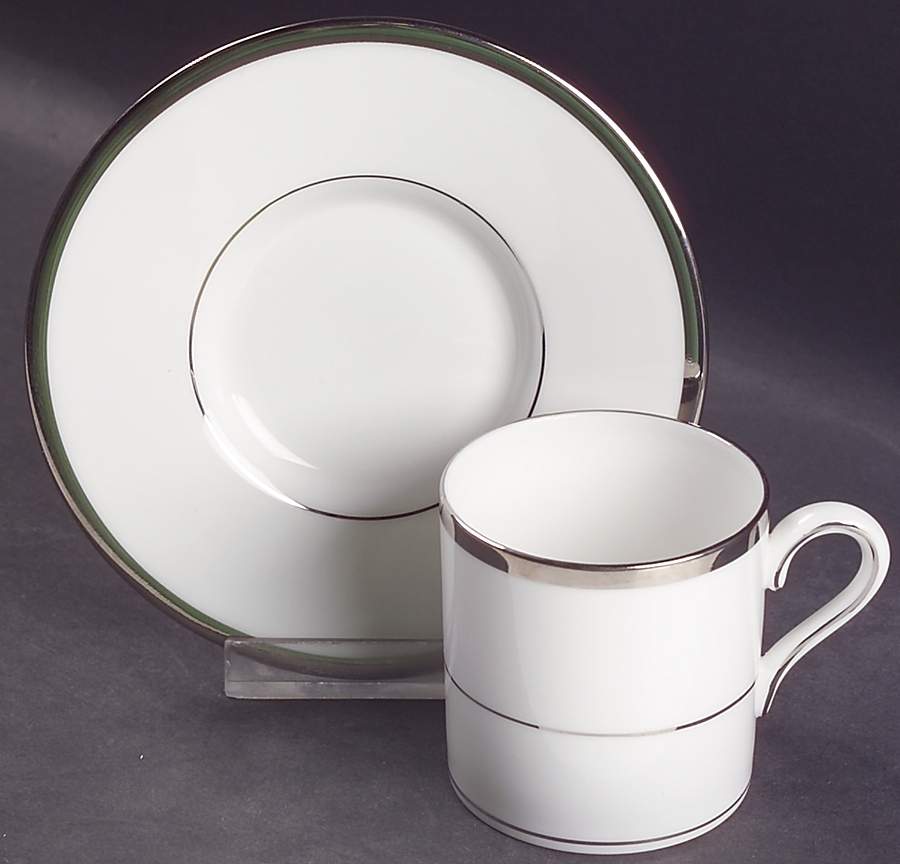 Carlyn Bond Shape Demitasse Cup and Saucer Set by Wedgwood-1