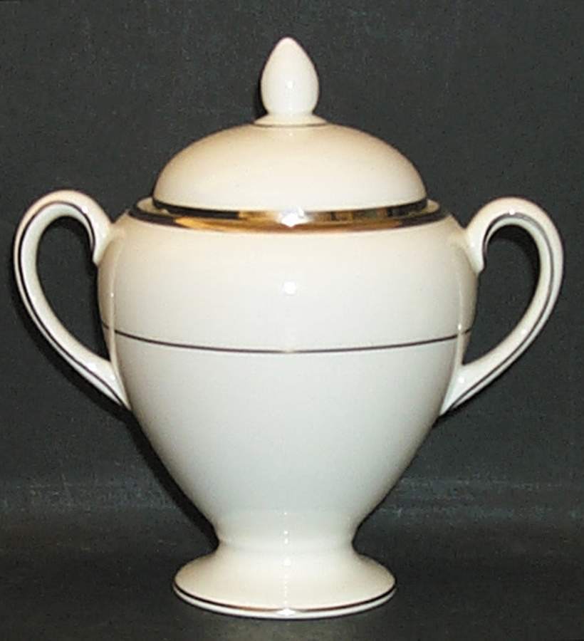 Carlyn Globe Shape Sugar Bowl & Lid by Wedgwood-1