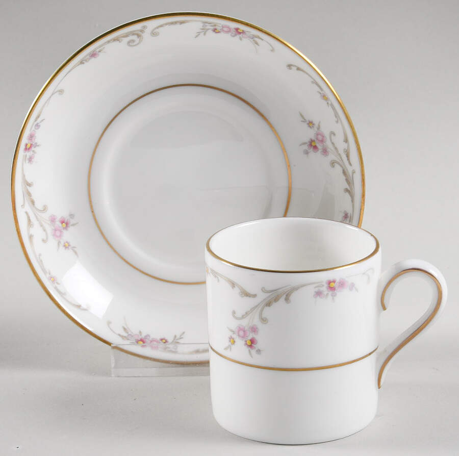 Carisbrooke Flat Demitasse Cup & Saucer Set by Wedgwood-1
