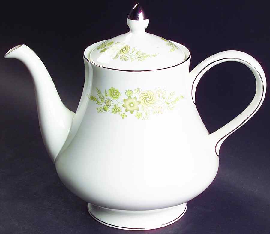 Caroline (Platinum) Teapot & Lid by Wedgwood-1
