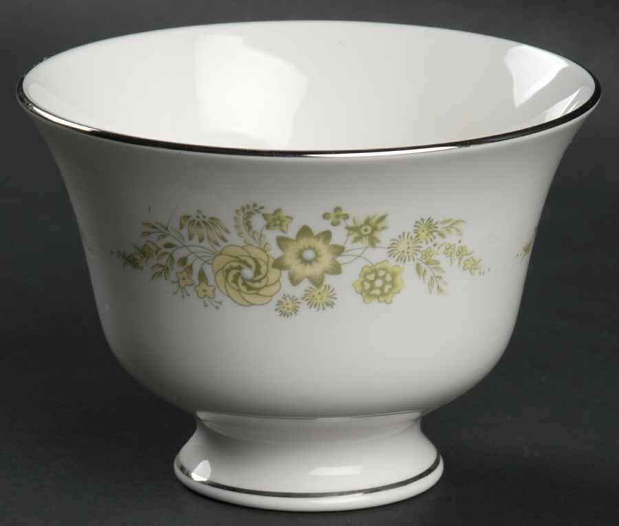 Caroline (Platinum) Open Sugar Bowl by Wedgwood-1