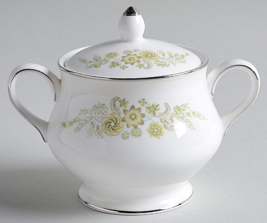 Caroline (Platinum) Sugar Bowl & Lid by Wedgwood-1