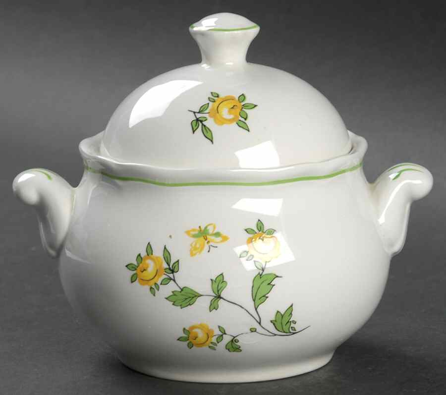 Caroline Sugar Bowl & Lid by Wedgwood-1