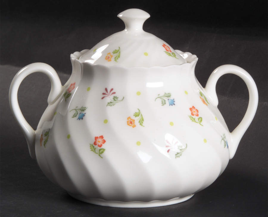 Cascade Sugar Bowl & Lid by Wedgwood-1