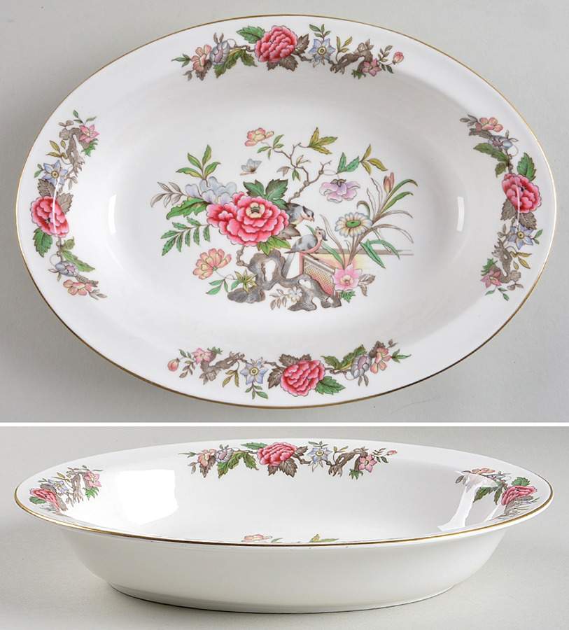 Cathay 10" Oval Vegetable Bowl by Wedgwood-1