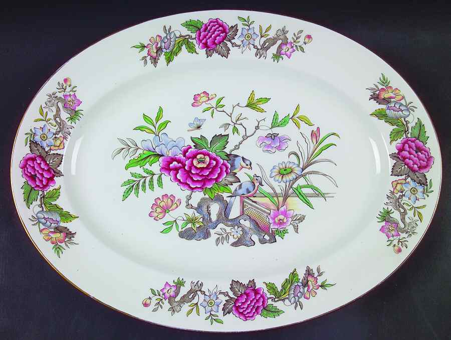 Cathay 15" Oval Serving Platter by Wedgwood-1