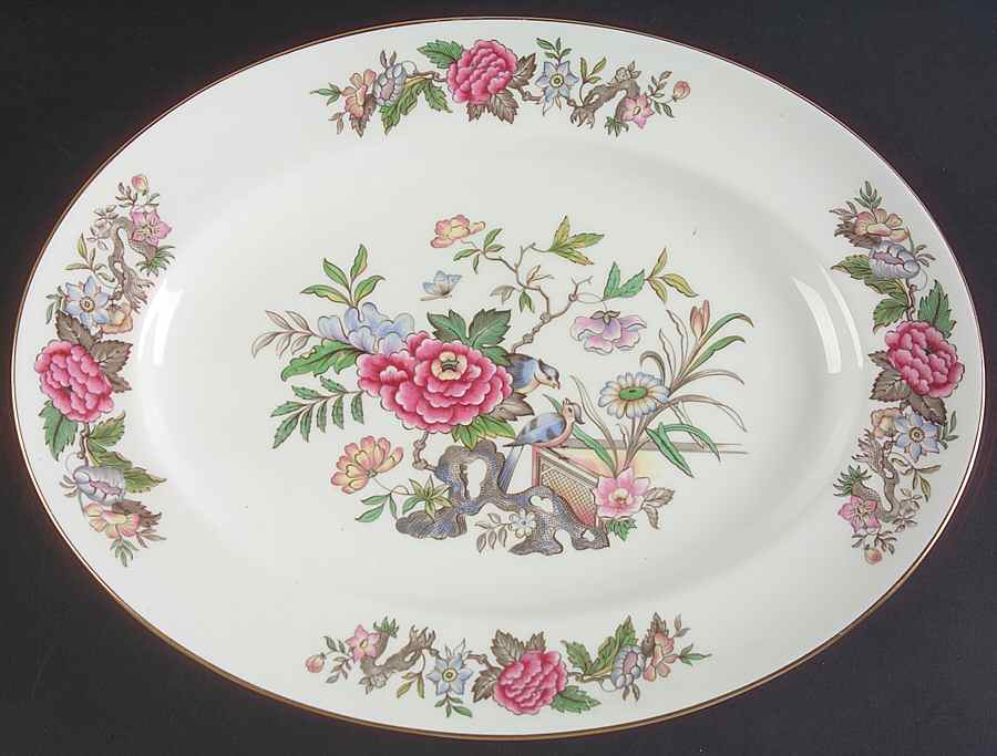 Cathay 13" Oval Serving Platter by Wedgwood-1