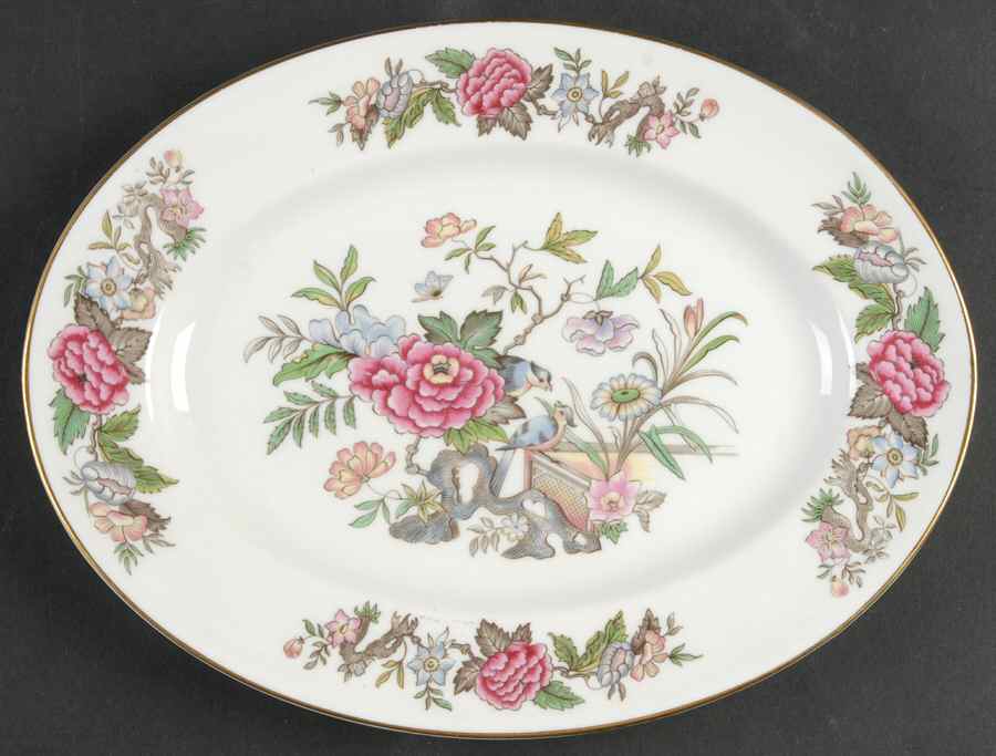 Cathay 10" Oval Serving Platter by Wedgwood-1