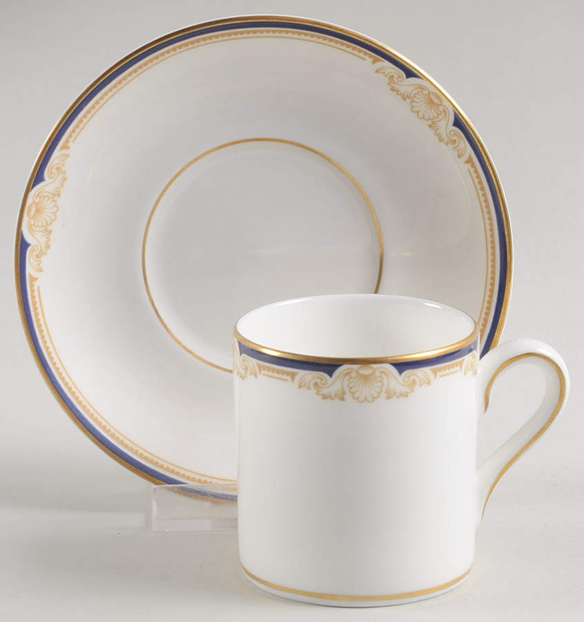 Cavendish Bond Shape Demitasse Cup and Saucer Set by Wedgwood-1