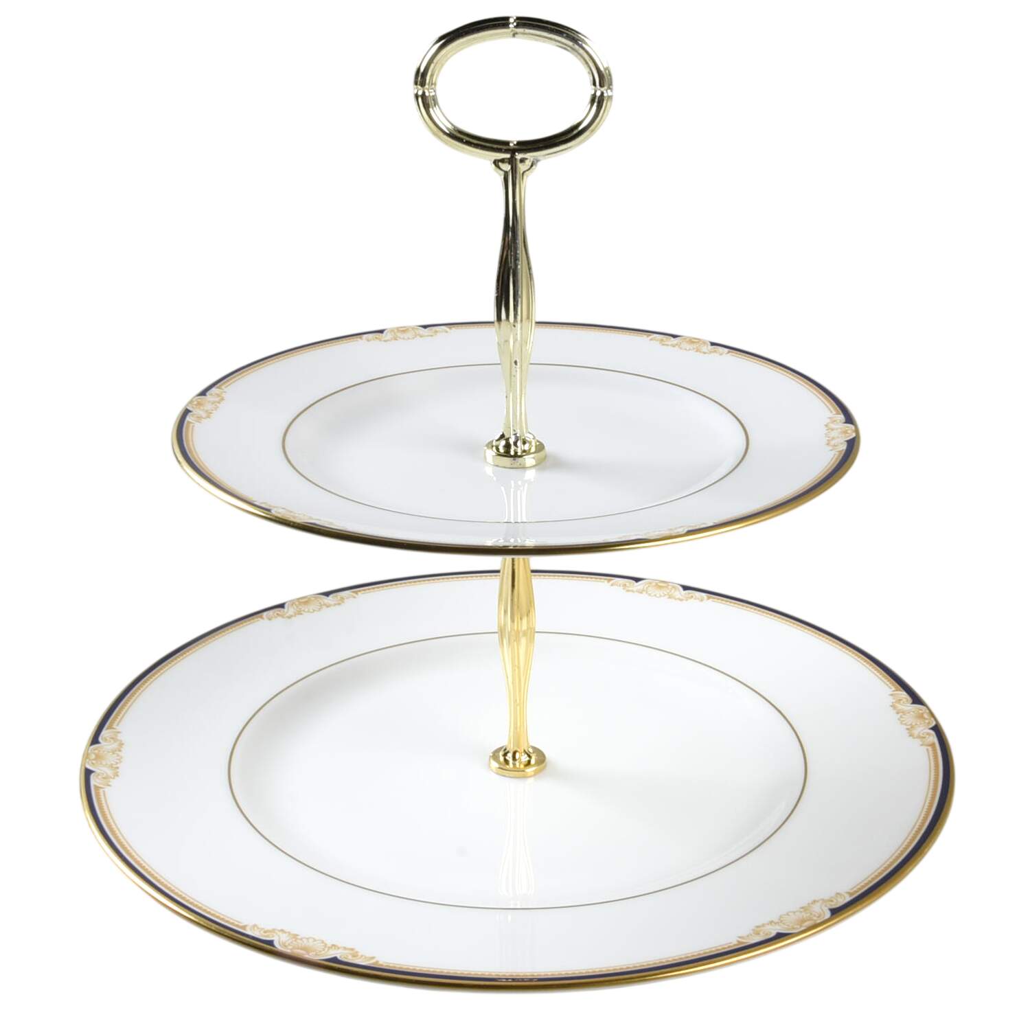 Cavendish 6 5/8"-10"  2 Tiered Serving Tray (Dp, Sp) HC by Wedgwood-1