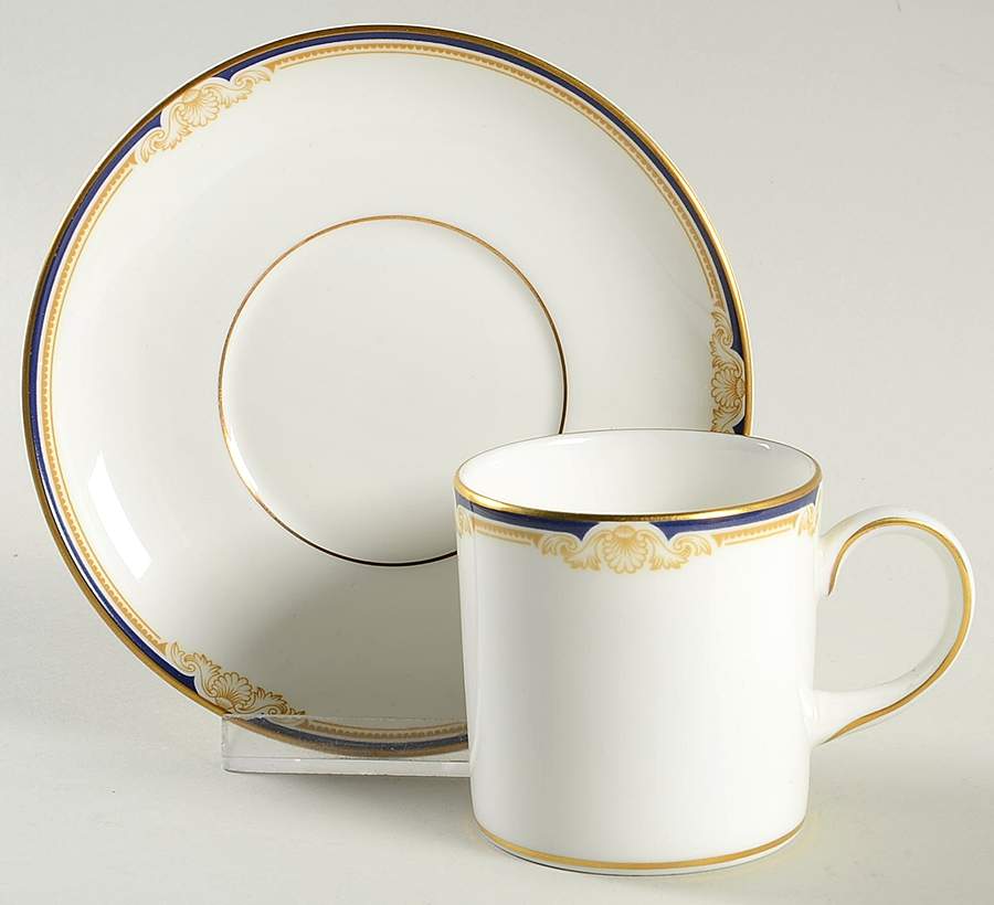 Cavendish Can Shape Demitasse Cup and Saucer Set by Wedgwood-1