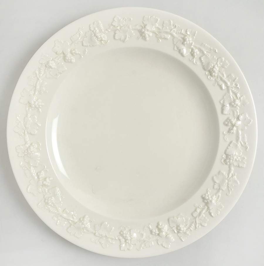 Cream Color on Cream Color (Plain Edge) Service Plate (Charger) by Wedgwood-1