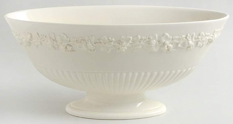 Cream Color on Cream Color (Plain Edge) Centerpiece by Wedgwood-1