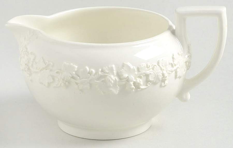 Cream Color on Cream Color (Plain Edge) 146 Shape Creamer by Wedgwood-1