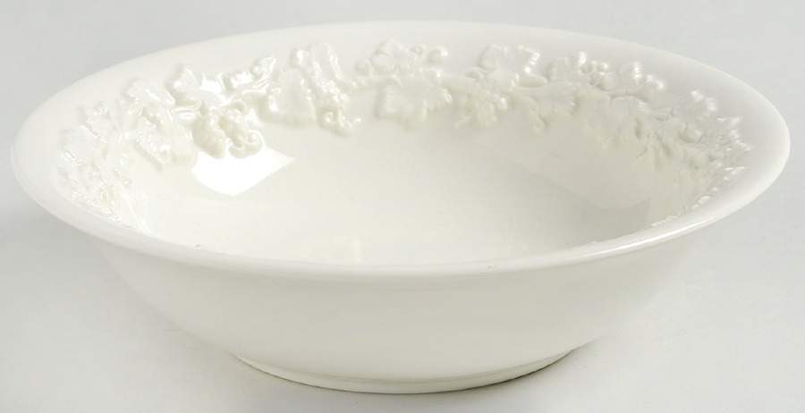 Cream Color on Cream Color (Plain Edge) Coupe Cereal Bowl by Wedgwood-1