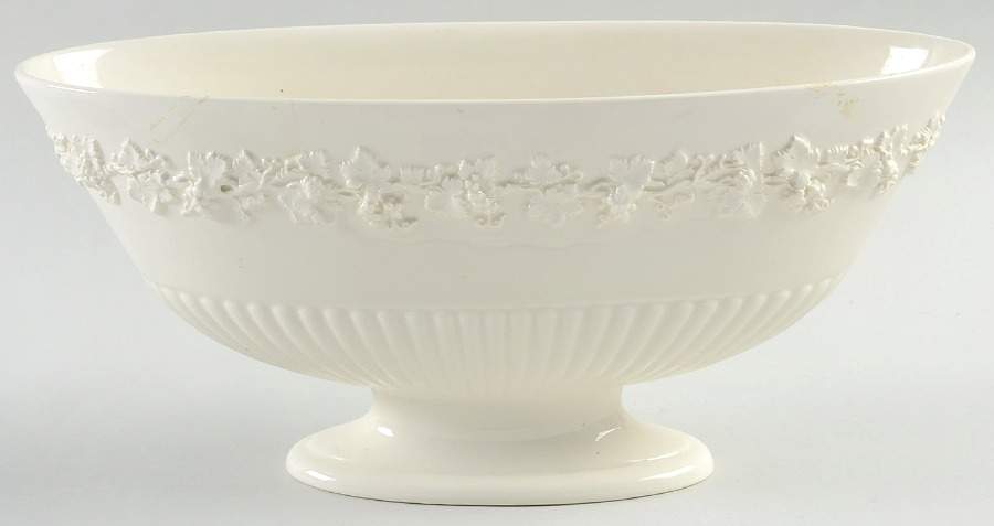 Cream Color on Cream Color (Plain Edge) Centerpiece by Wedgwood-1