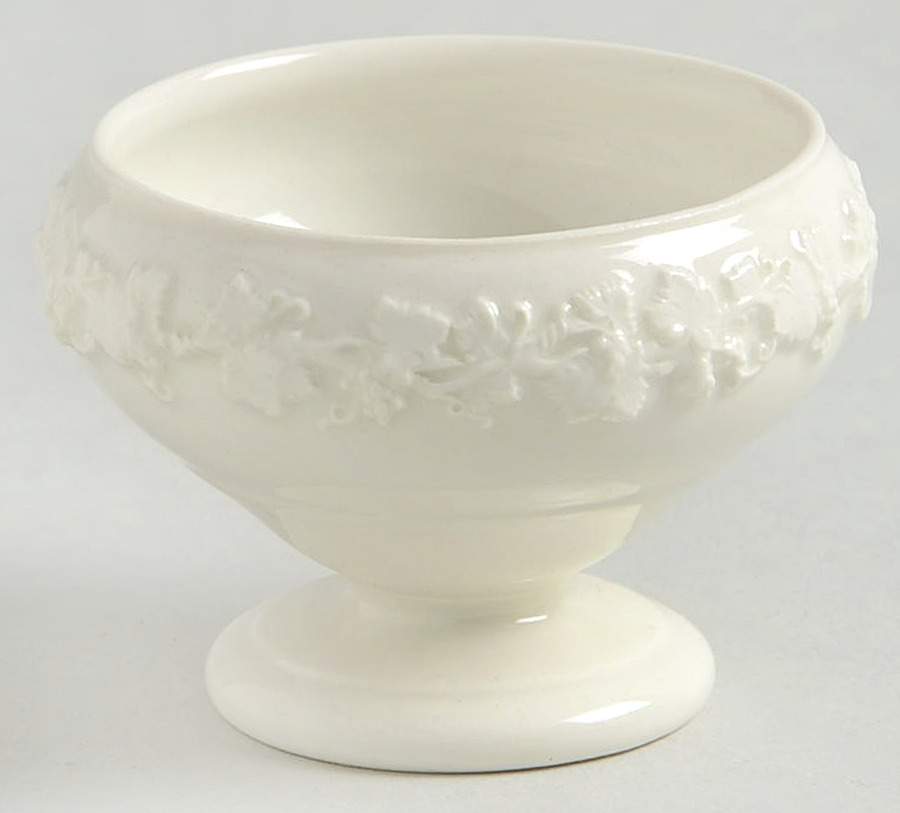 Cream Color on Cream Color (Plain Edge) Master Salt Dip by Wedgwood-1