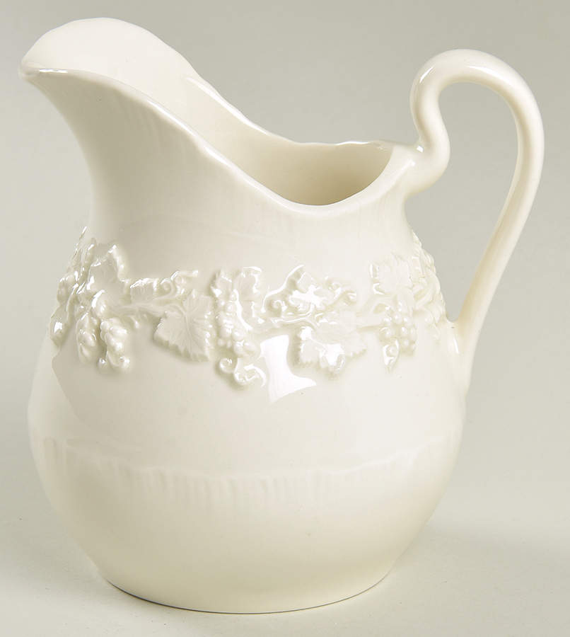 Cream Color on Cream Color (Plain Edge) Creamer by Wedgwood-1