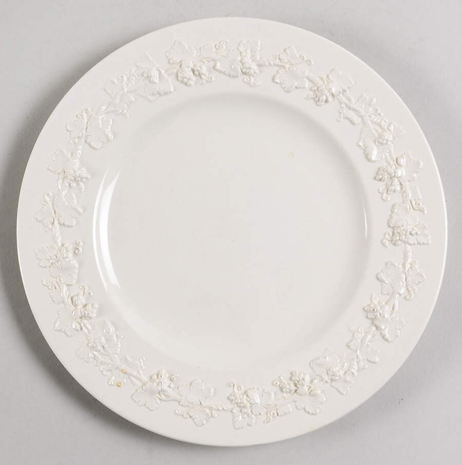 Cream Color on Cream Color (Plain Edge) Salad Plate by Wedgwood-1