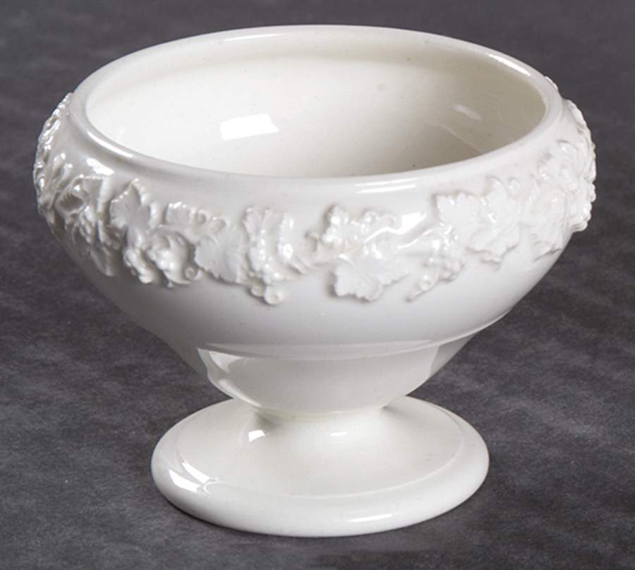Cream Color on Cream Color (Plain Edge) Individual Salt Dip by Wedgwood-1