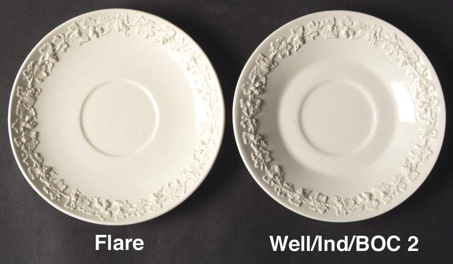 Cream Color on Cream Color (Plain Edge) Saucer for Footed Bouillon Cup by Wedgwood-1