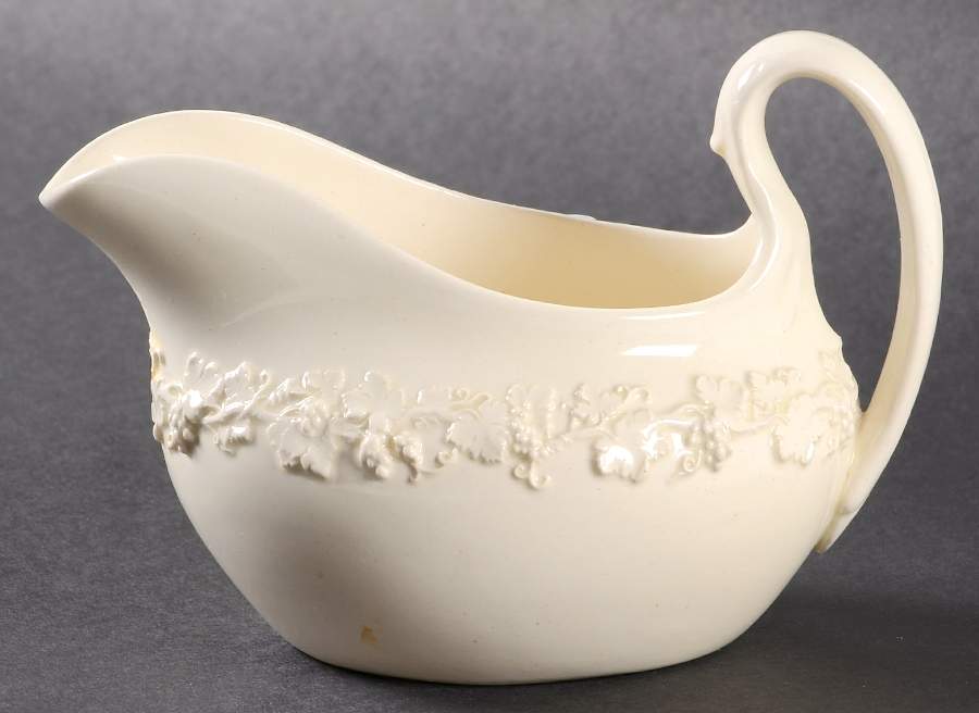 Cream Color on Cream Color (Plain Edge) Creamer by Wedgwood-1
