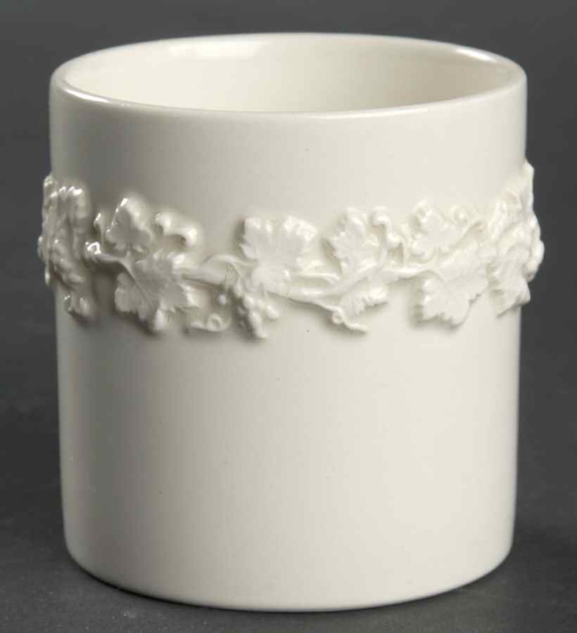 Cream Color on Cream Color (Plain Edge) Cigarette Holder by Wedgwood-1