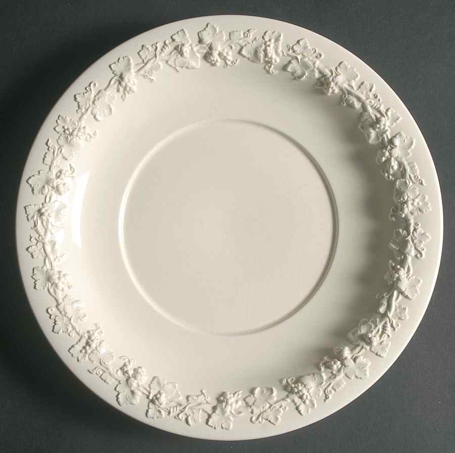 Cream Color on Cream Color (Plain Edge) Underplate for Tureen by Wedgwood-1