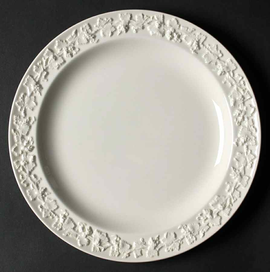 Cream Color on Cream Color (Plain Edge) Luncheon Plate by Wedgwood-1