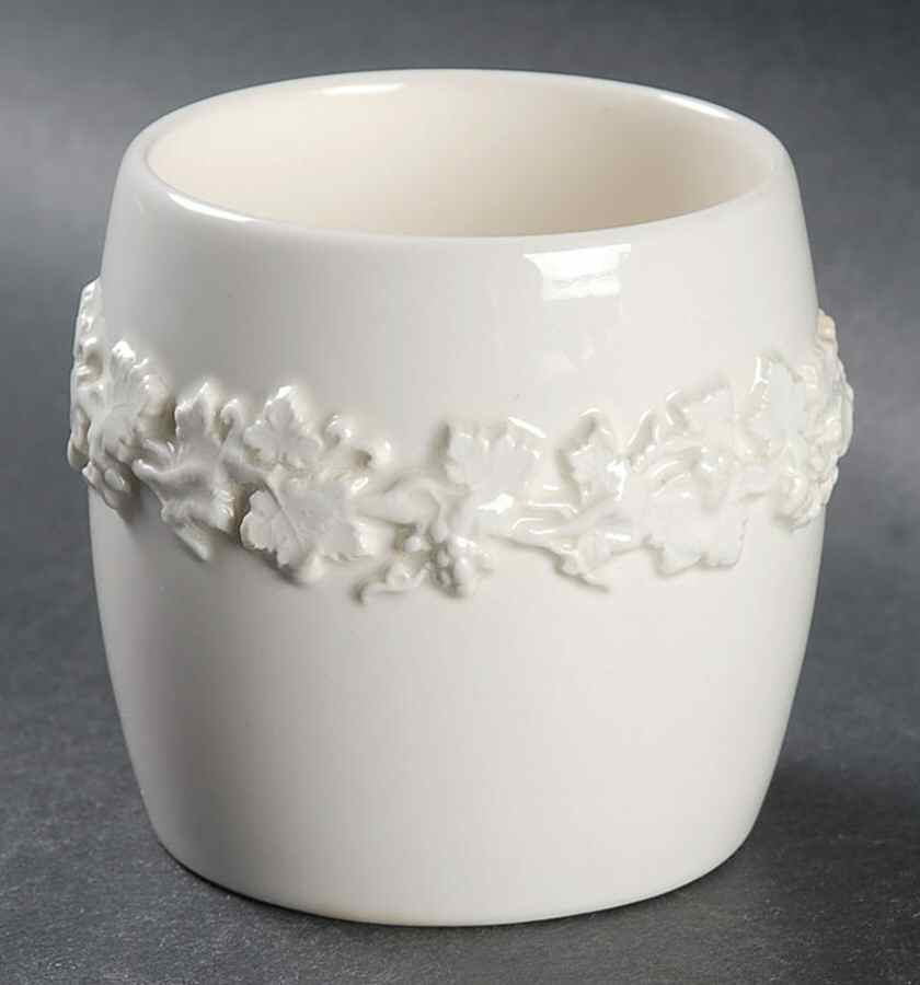 Cream Color on Cream Color (Plain Edge) Cigarette Holder by Wedgwood-1