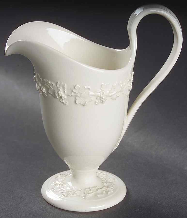 Cream Color on Cream Color (Plain Edge) Creamer by Wedgwood-1