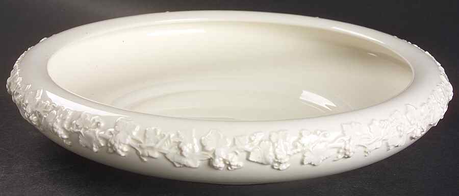 Cream Color on Cream Color (Plain Edge) 10" Gardenia Bowl by Wedgwood-1