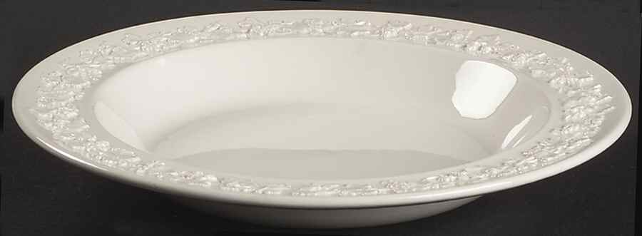 Cream Color on Cream Color (Plain Edge) Rim Soup Bowl by Wedgwood-1