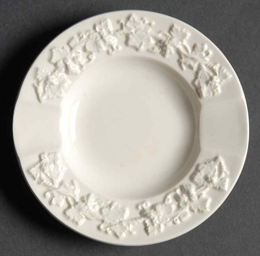 Cream Color on Cream Color (Plain Edge) 3" Ashtray by Wedgwood-1