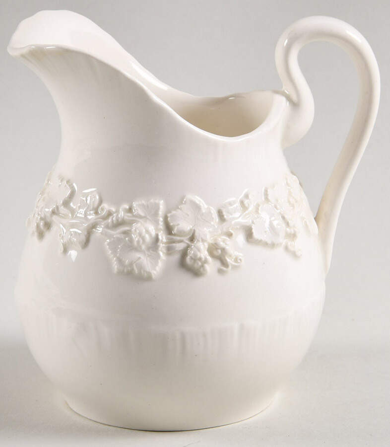 Cream Color on Cream Color (Shell Edge) Creamer by Wedgwood-1
