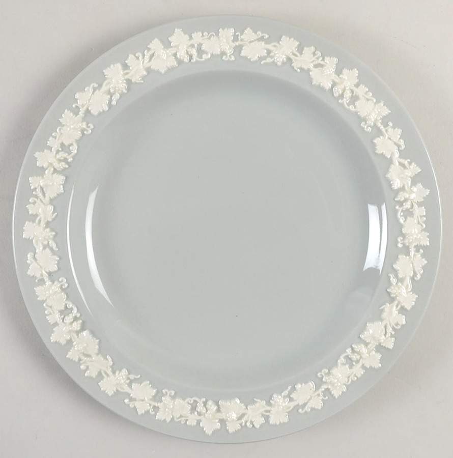 Cream Color on Grey (Plain) Salad Plate by Wedgwood-1