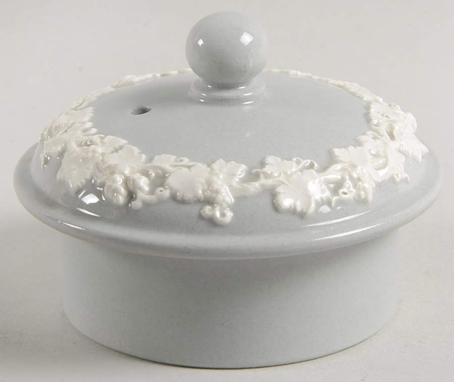 Cream Color on Grey (Plain) Lid for Coffee Pot by Wedgwood-1