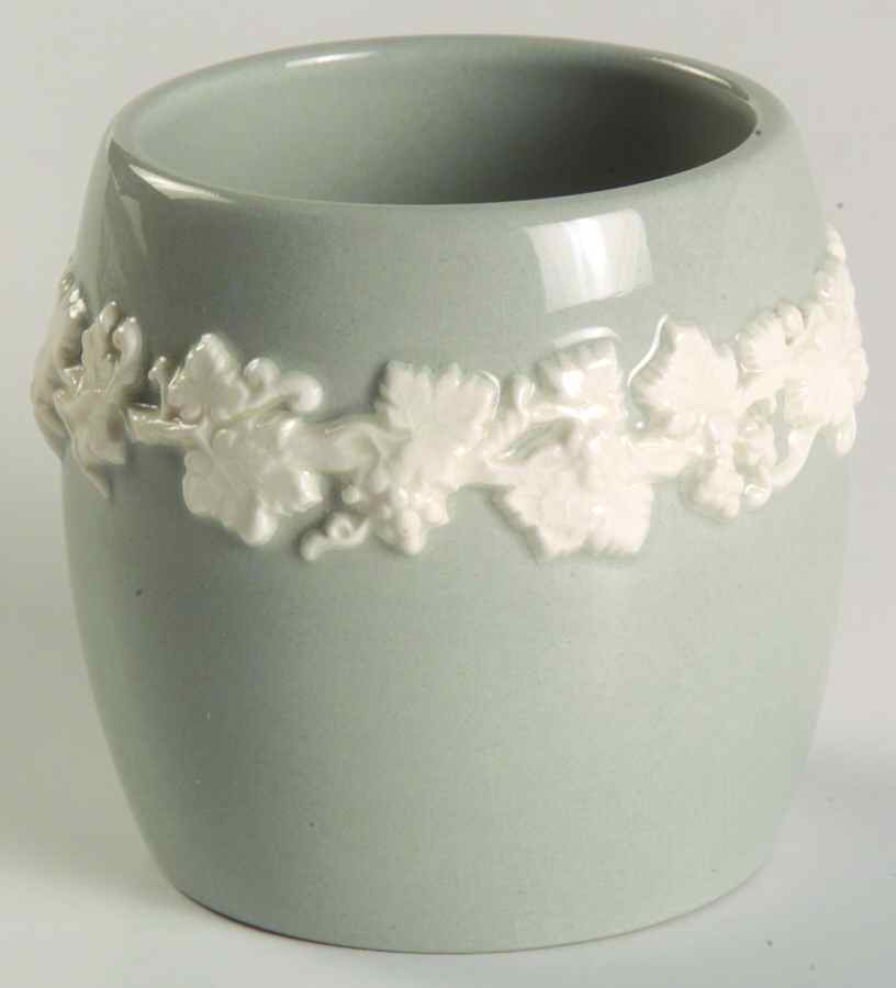 Cream Color on Grey (Plain) Toothpick Holder by Wedgwood-1