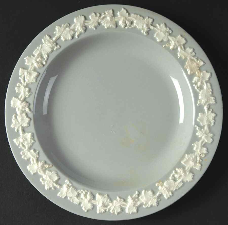 Cream Color on Grey (Plain) Bread & Butter Plate by Wedgwood-1