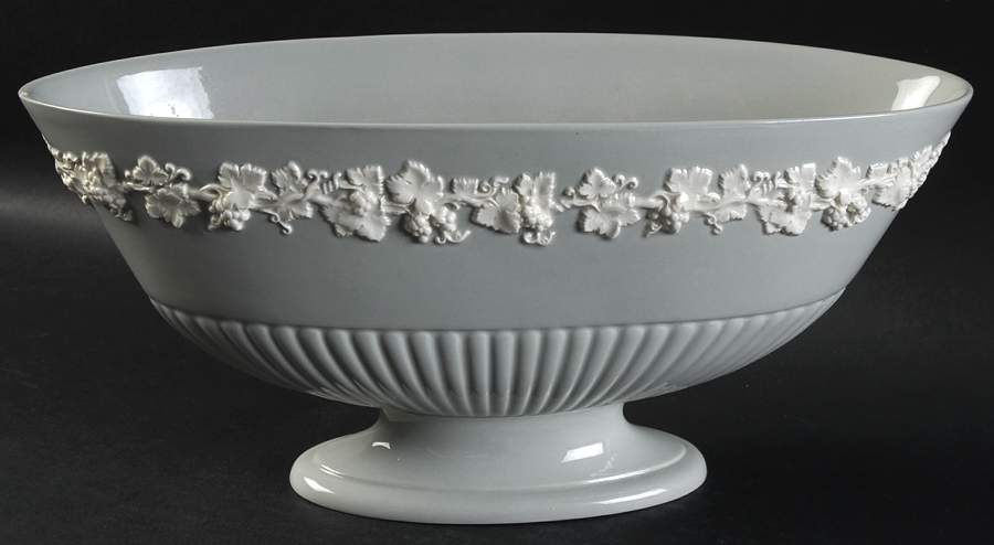 Cream Color on Grey (Plain) Centerpiece by Wedgwood-1