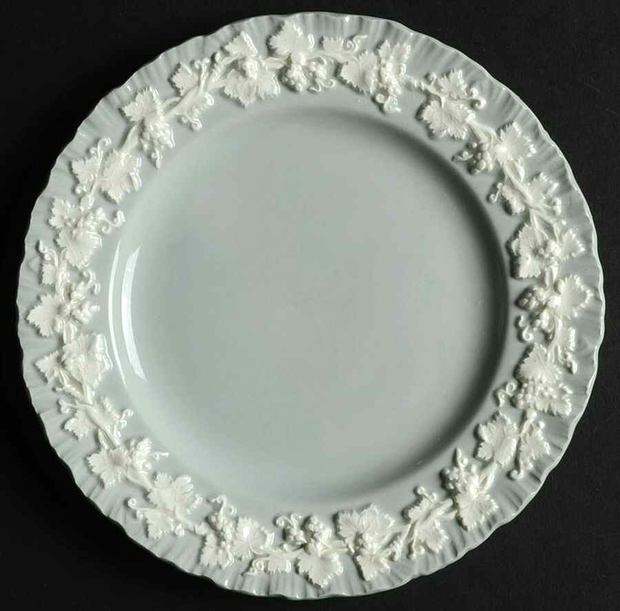 Cream Color on Grey (Shell Edge) Bread & Butter Plate by Wedgwood-1
