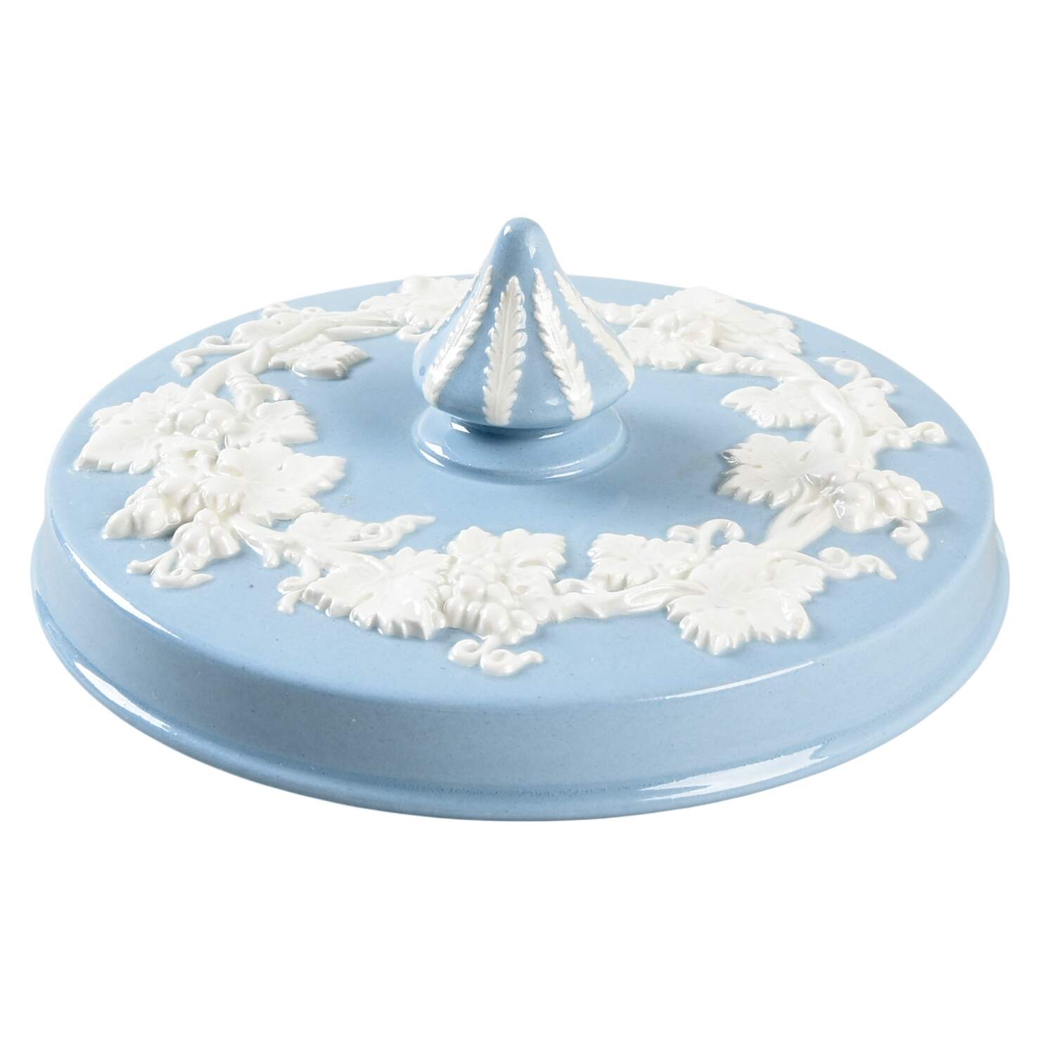 Cream Color on Lavender (Plain) Lid for Candy Box by Wedgwood-1