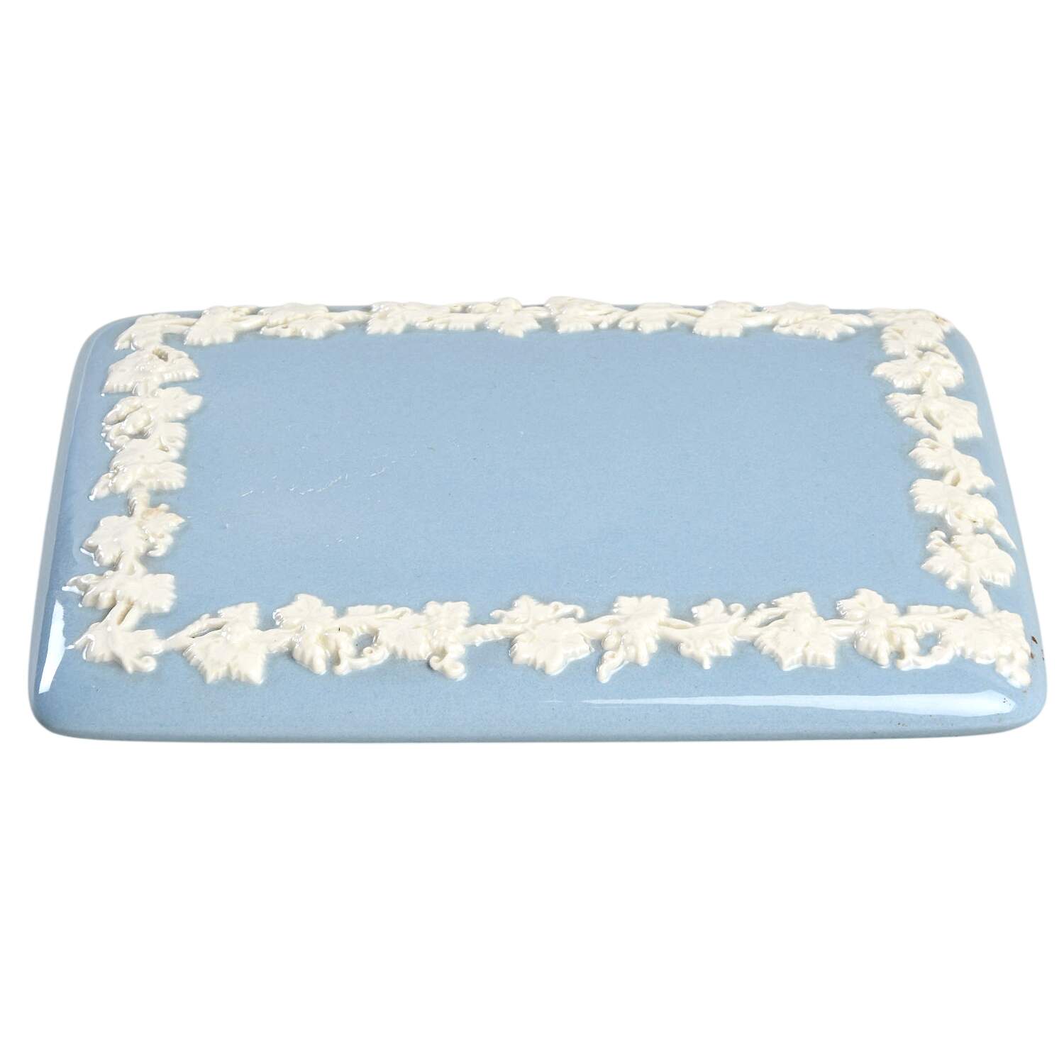 Cream Color on Lavender (Plain) Lid for Cigarette Box by Wedgwood-1