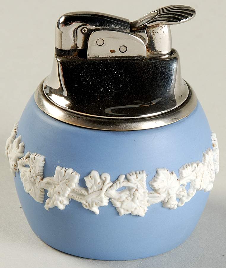 Cream Color on Lavender (Plain) Cigarette Lighter by Wedgwood-1