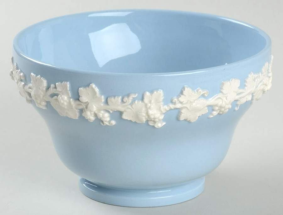 Cream Color on Lavender (Plain) Cranberry Bowl by Wedgwood-1